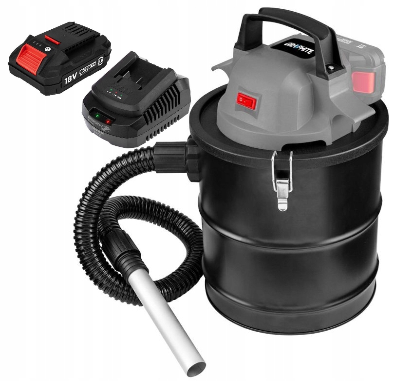 Graphite Vysavač Na Popel 15L Akumulátor 2AH Set 58GE125 58GE131