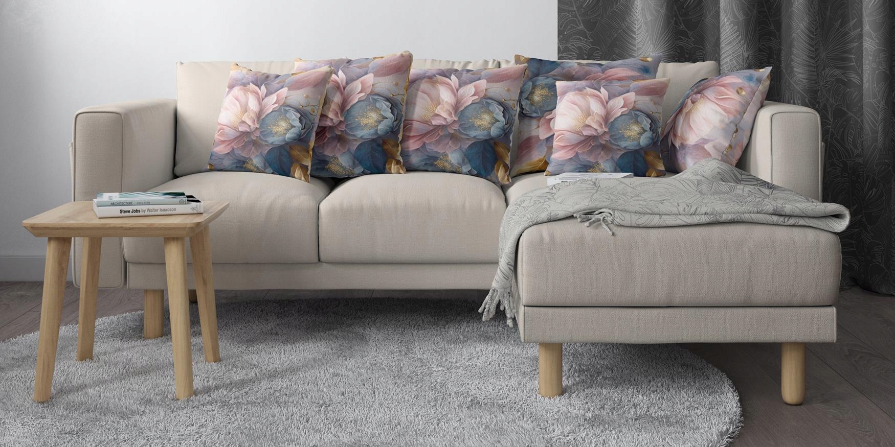 POSZEWKA NA PODUSZKĘ DEKORACYJNA 45x45 JASIEK 142 Długość 45 cm