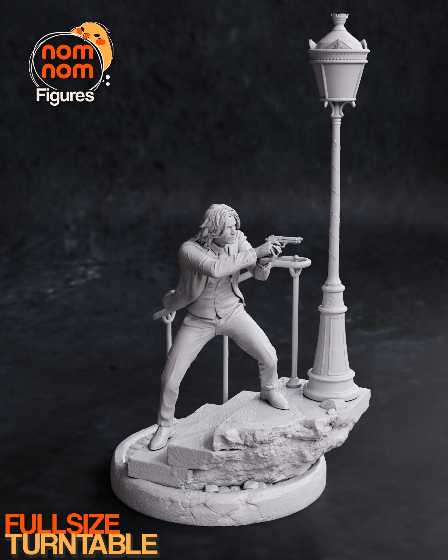 Figurka John Wick Miniatura NomNom Figures 3D tisk Figurkově