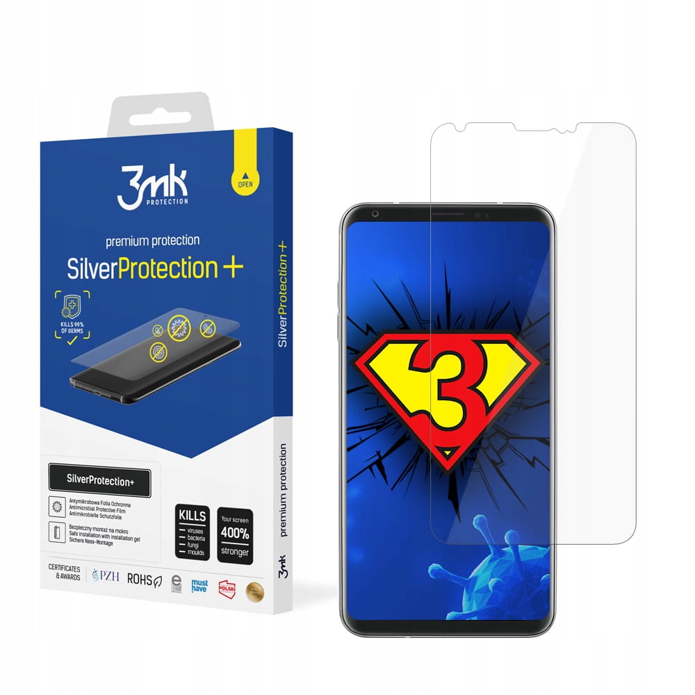 

Folia na cały ekran do Lg V30 - 3mk Silver Plus