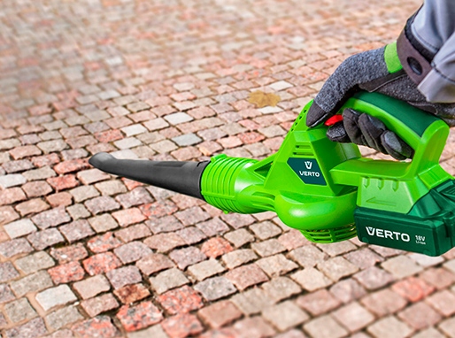 VERTO DMUCHAWA AKUMULATOROWA DO LIŚCI 18V BEZ AKUMULATORA VES 52G506-0 Prędkość przepływu powietrza 190 km/h