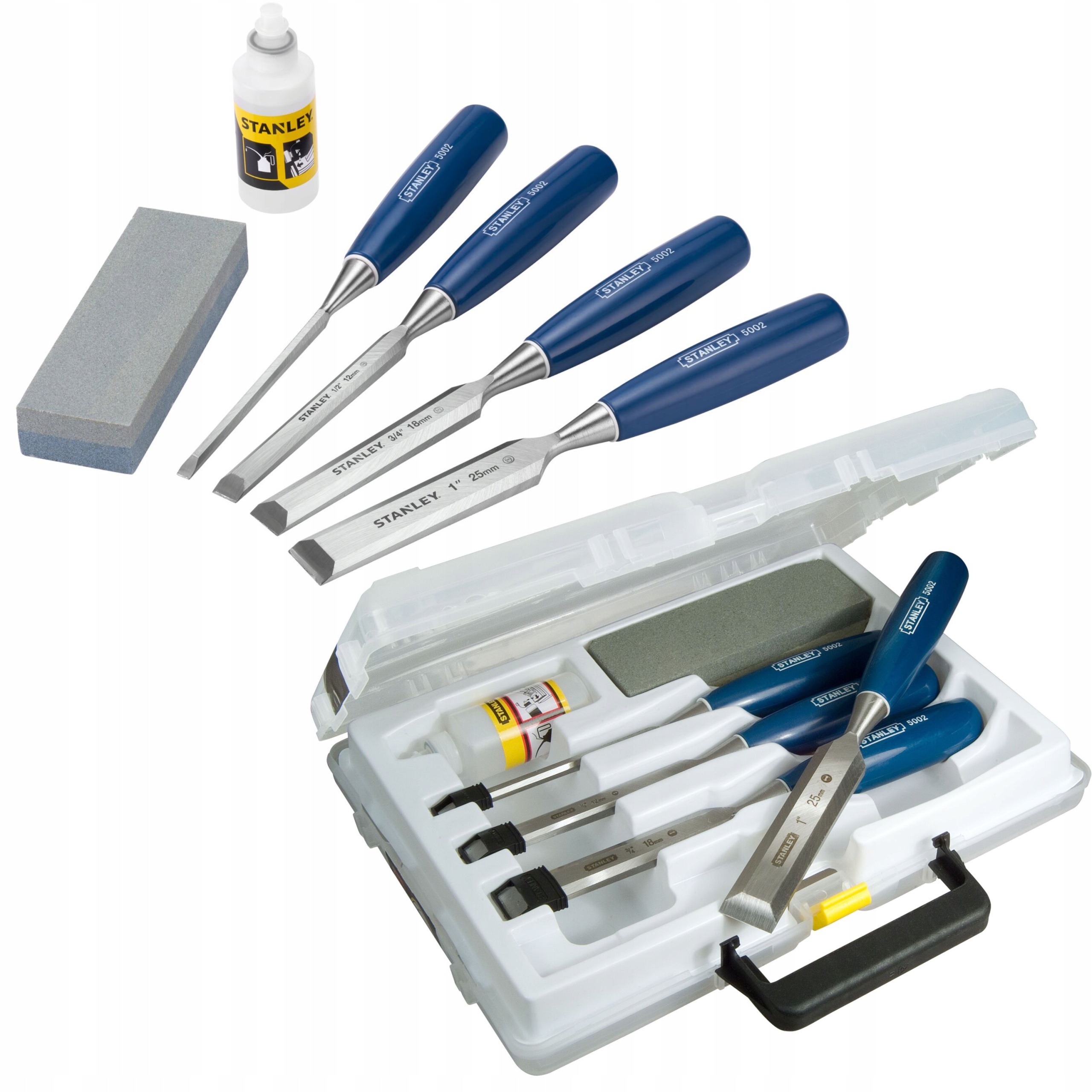 STANLEY 16-130 ZESTAW DŁUT 6 SZT Z OSTRZAŁKĄ DŁUTA