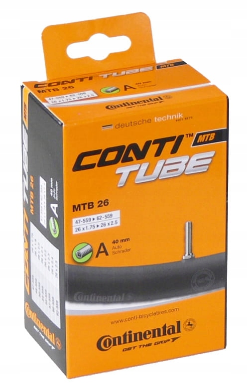 

Dętka Continental Mtb 26x1.75-2.5 auto 40mm