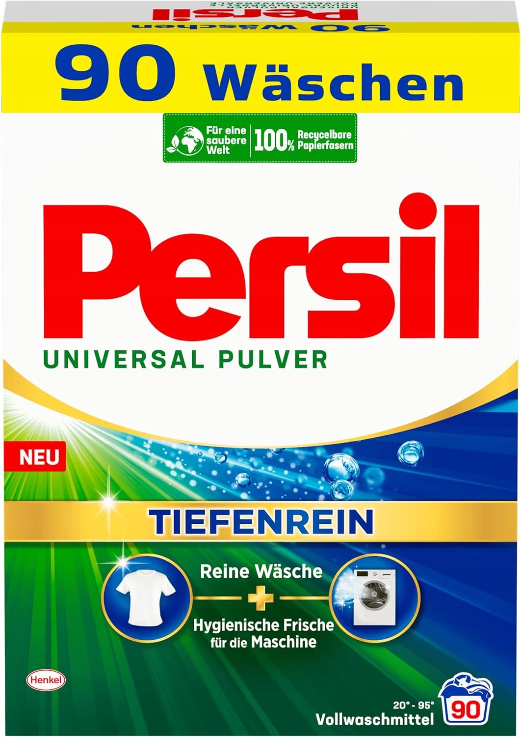 Levně Prášek Persil Universal Tiefenrein pro bílé/světlé praní 90 praní 5,4kg