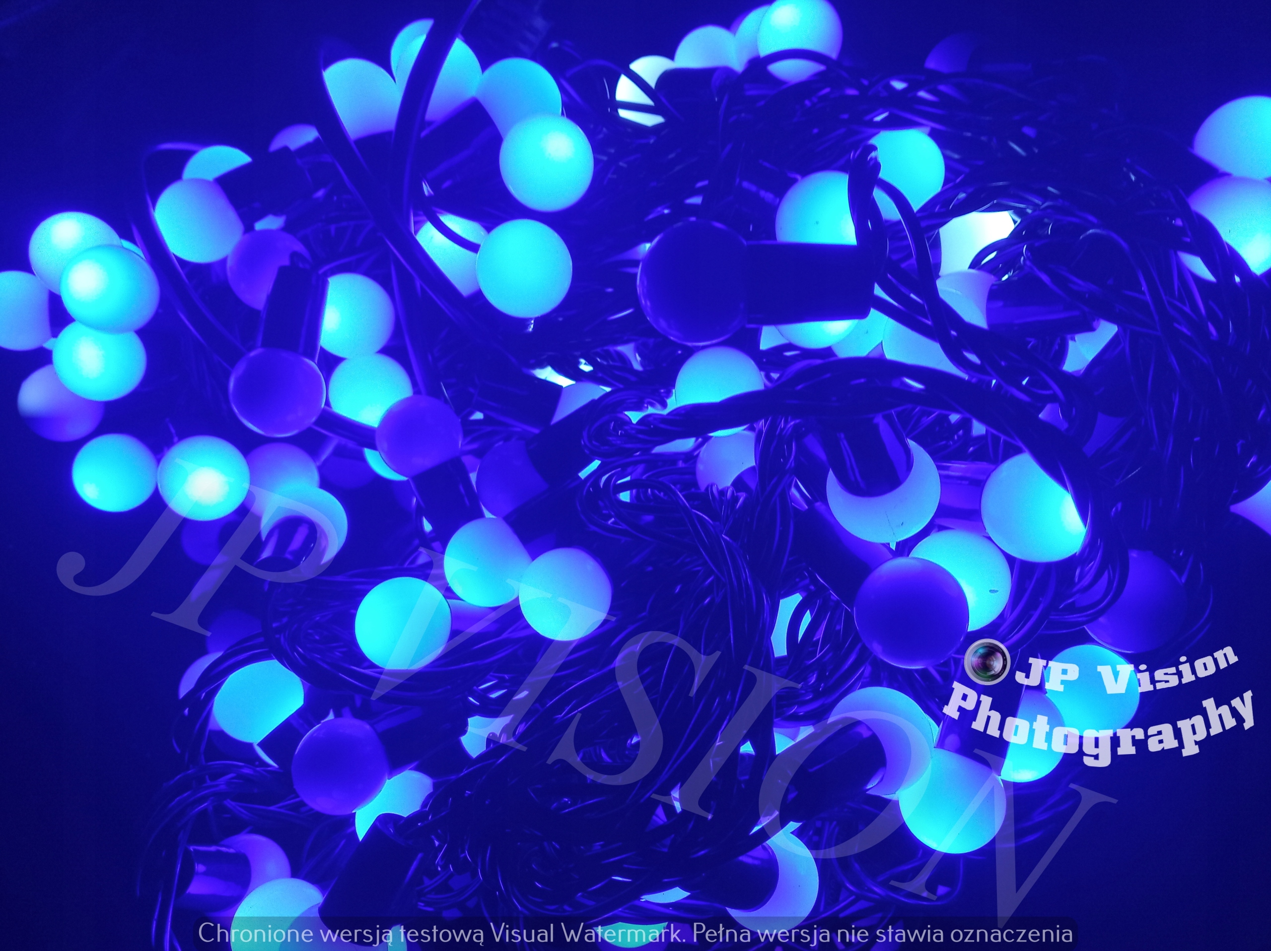 KULKI LAMPKI CHOINKOWE NIEBIESKIE 200 LED Z PROGRAMATOREM Kod producenta 100