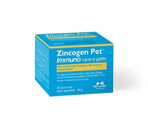 Zincogen Pet Immuno cane e gatto – pasta 30 saszetek Nbf Lanes