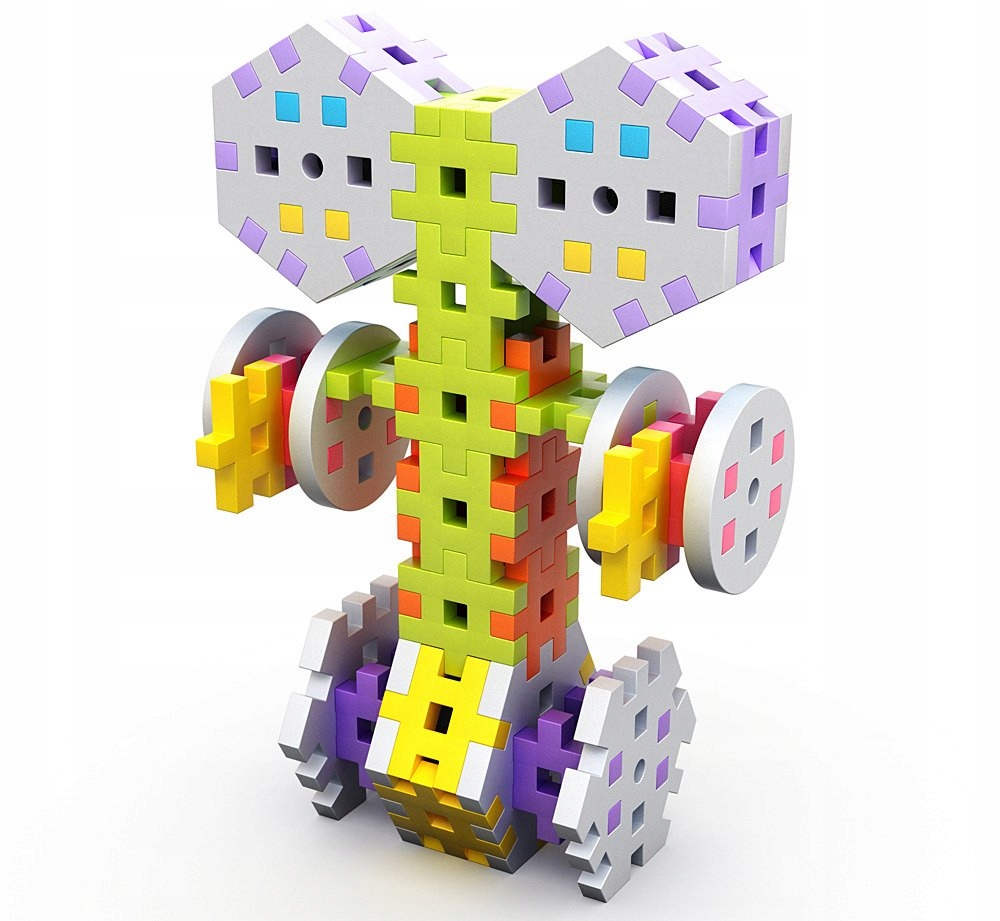 Klocki Wafle Basic 400 Elementów Konstrukcyjne 3+ Meli 50040 Seria CONSTRUCTOR