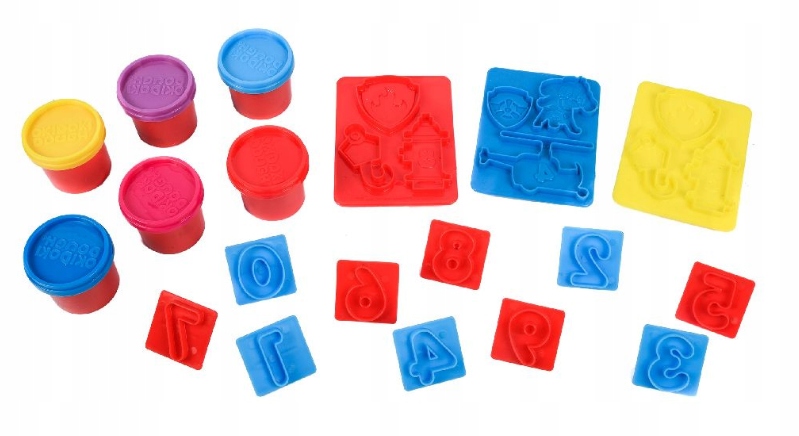 

Ciastolina Paw Patrol Cyferki 6 tub foremki