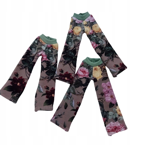 UBRANKA DLA LALKI zestaw ubranek płaszczyk Zieleń Materiał tkanina