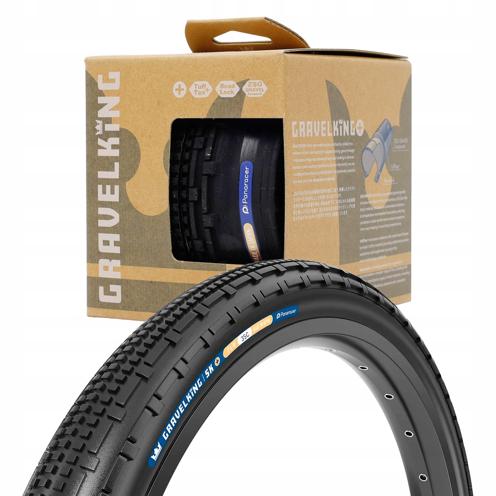 Plášť na kolo Panaracer GravelKing Sk+ 28" 700x35C černá, aramid, rolovací