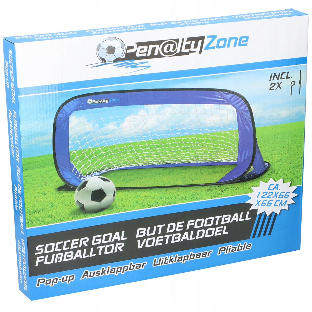 

Bramka Piłkarska przenośna 122x68x65 cm Pop-up