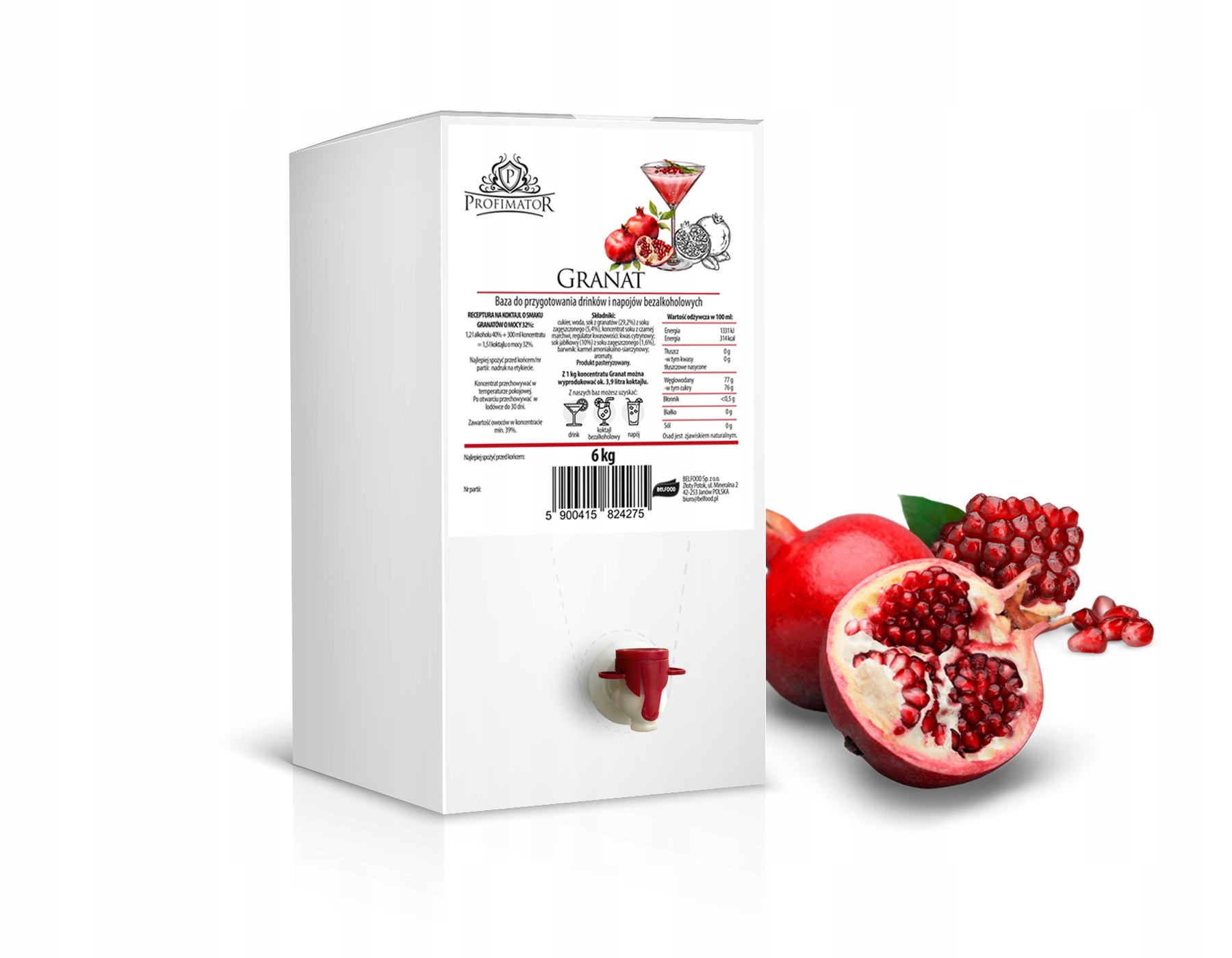 Alkoholová esence profimator granátový 6 kg