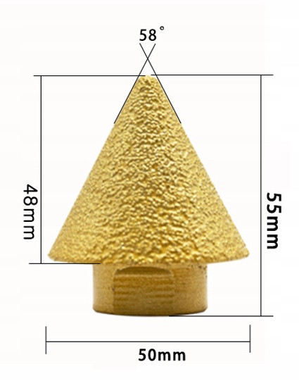 Stożek diamentowy frez 2-50 mm M14 do gresu do PŁYTEK GRESOWYCH OTWORNICA EAN (GTIN) 3661392373805