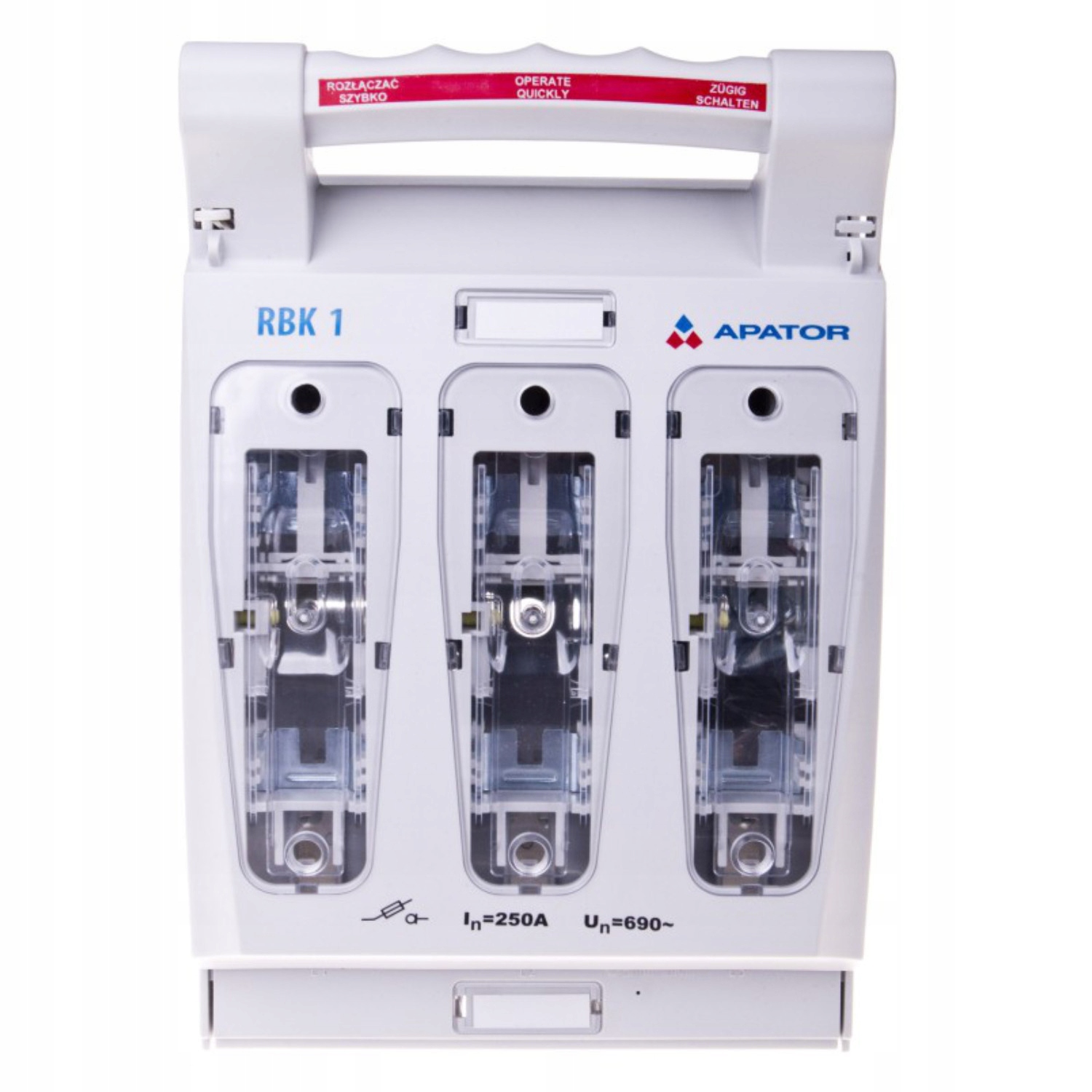 Kazetový Pojistkový Odpojovač 1 250A Apator RBK-1