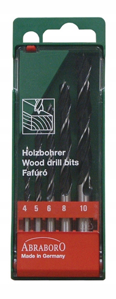 

Abraboro Zestaw wierteł do drewna CV 4 10 mm