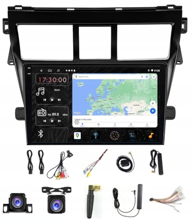 Rádio Navigácia Carplay Gps Android Toyota Yaris 2005-2012 4GB 64GB Sim