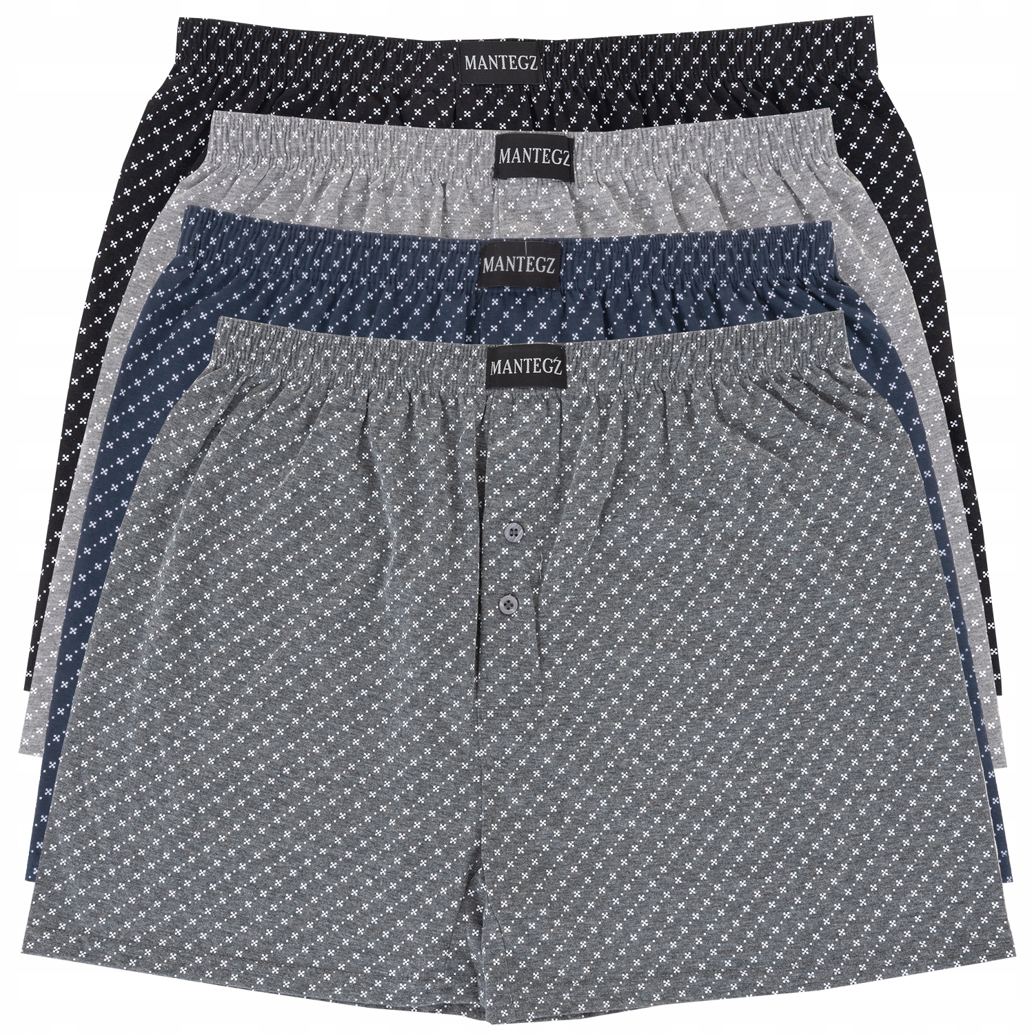 

4x Bokserki Luźne 100% Bawełna Mantegz Rozmiar 6XL