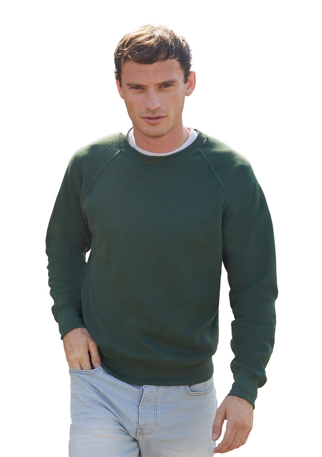 

Męska bluza Fruit raglan Klasyk but. zieleń M