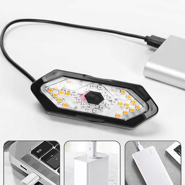 KIERUNKOWSKAZY ROWEROWE SYGNALIZACJA TYŁ LED MIGACZE LAMPKA TYLNA + PILOT Źródło światła dioda LED