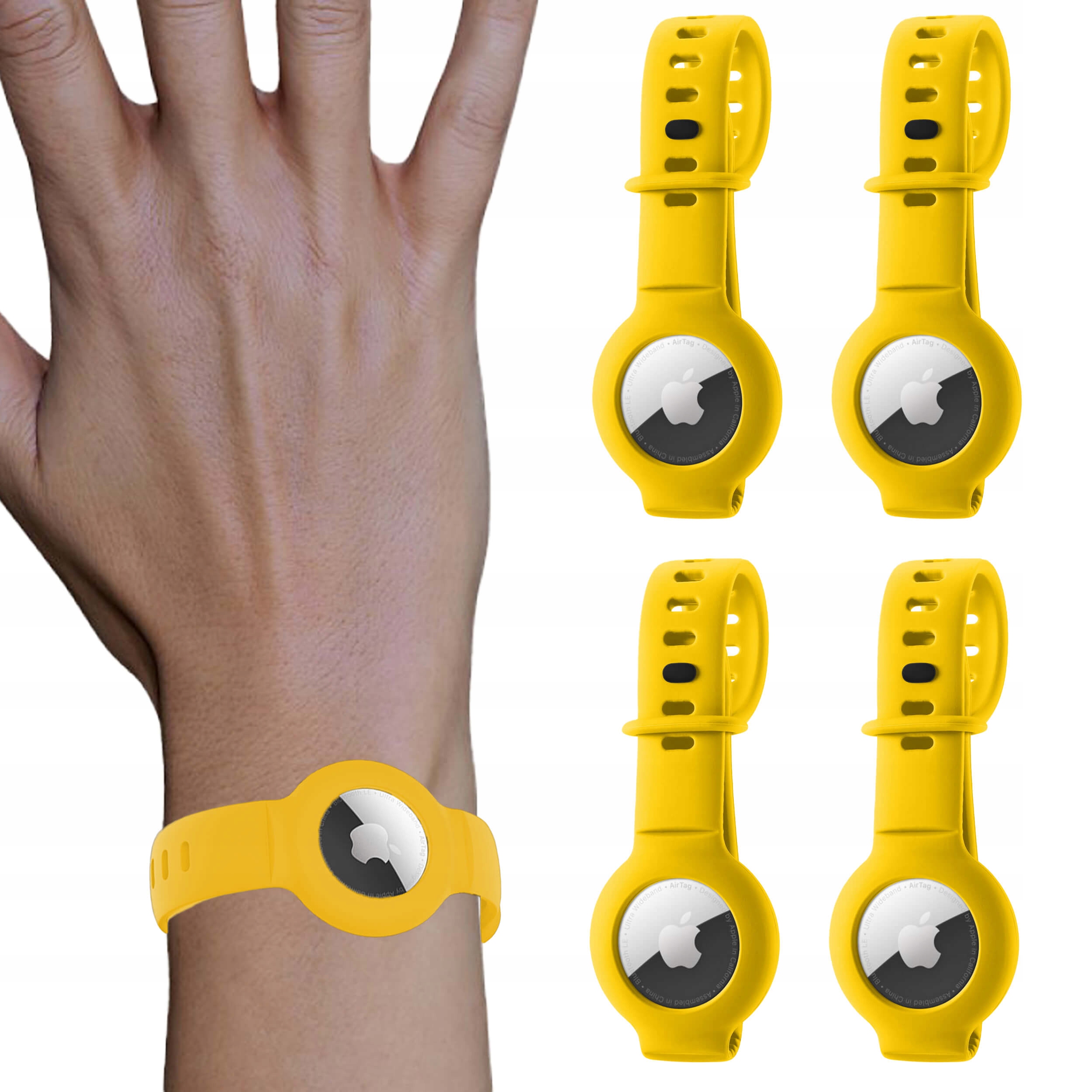 4x Pasek gumowy opaska silikonowa do AirTag