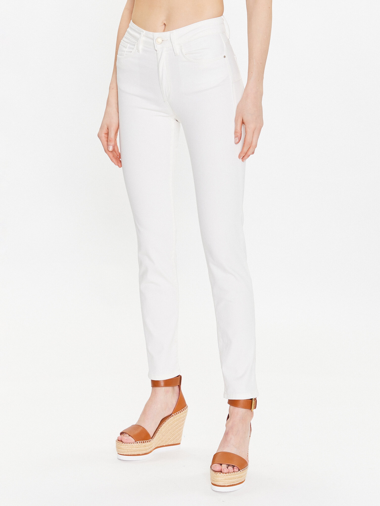 Salsa Jeansy 126821 Beżowy Slim Fit