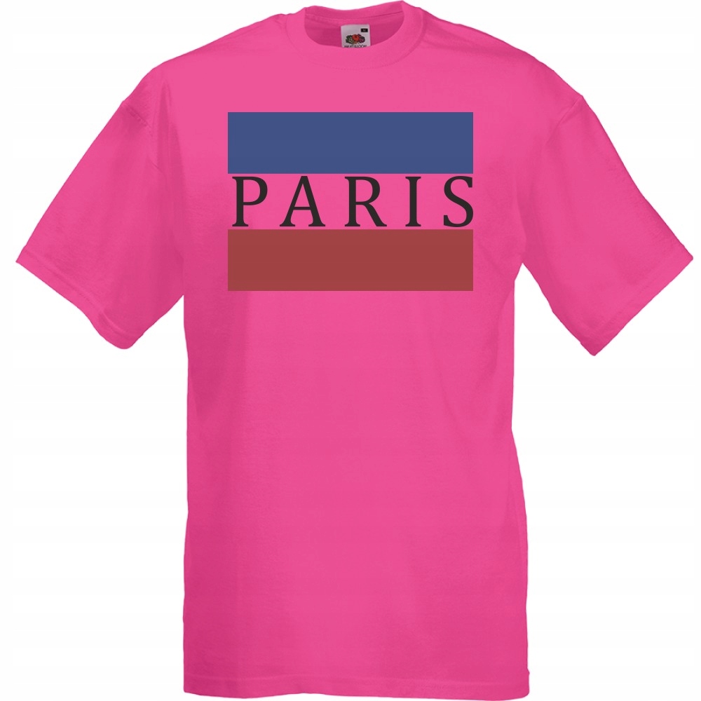 

Koszulka Paris Paryż Francja flaga XL fuksja
