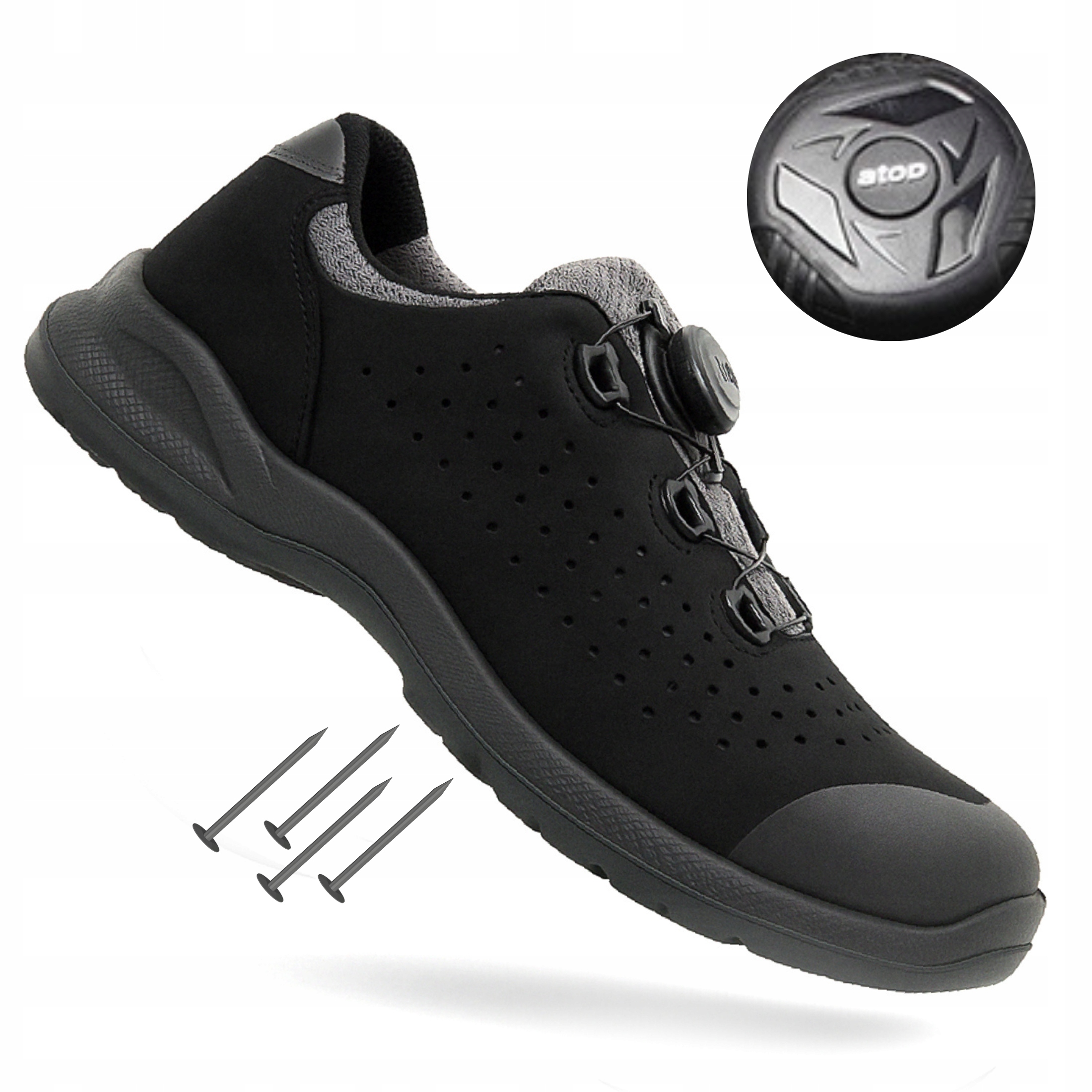 Pánská lehká pracovní obuv Boa na léto, prodyšná, pánská obuv Marsel S1P 42