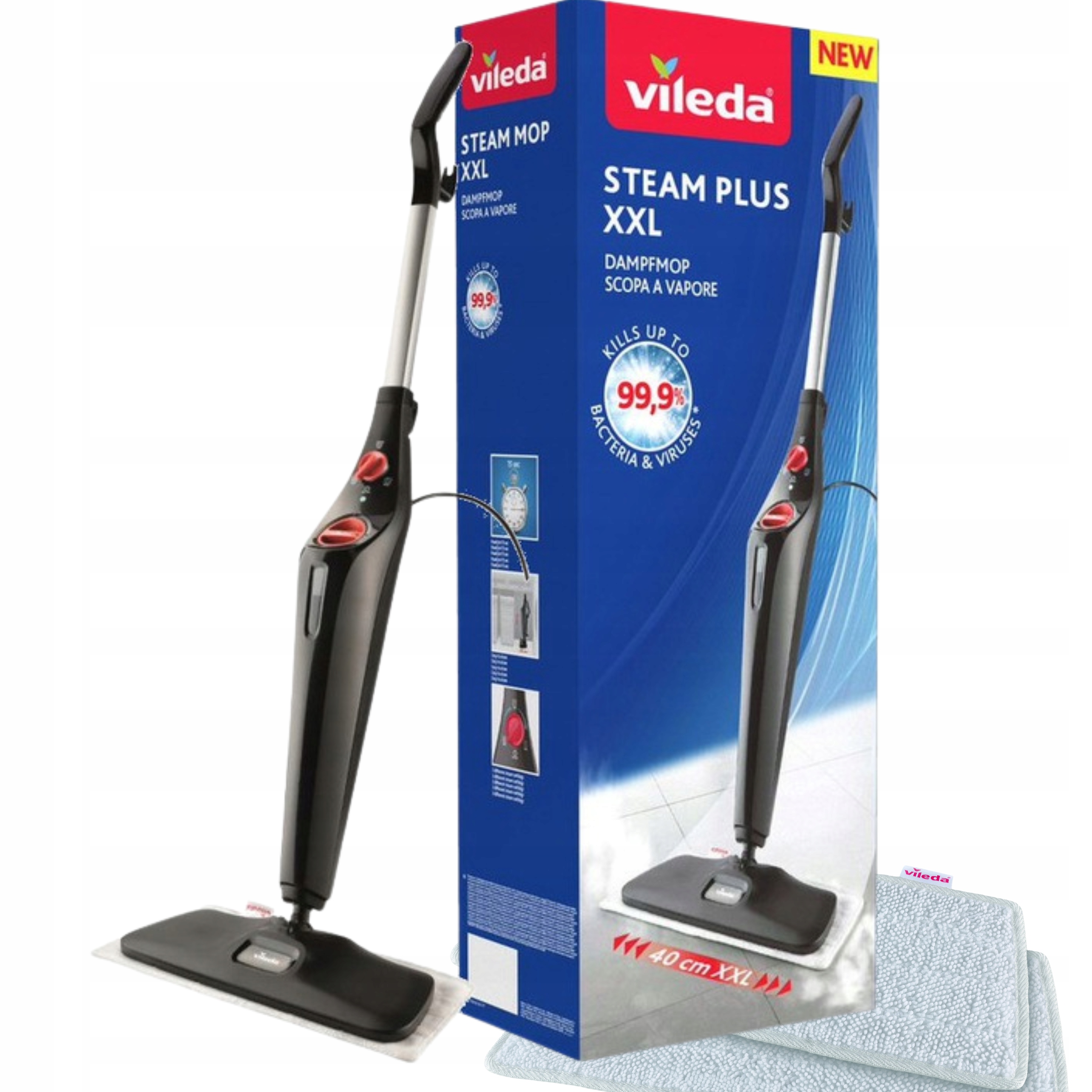 

Mop parowy Vileda Steam Plus XXL elektryczny