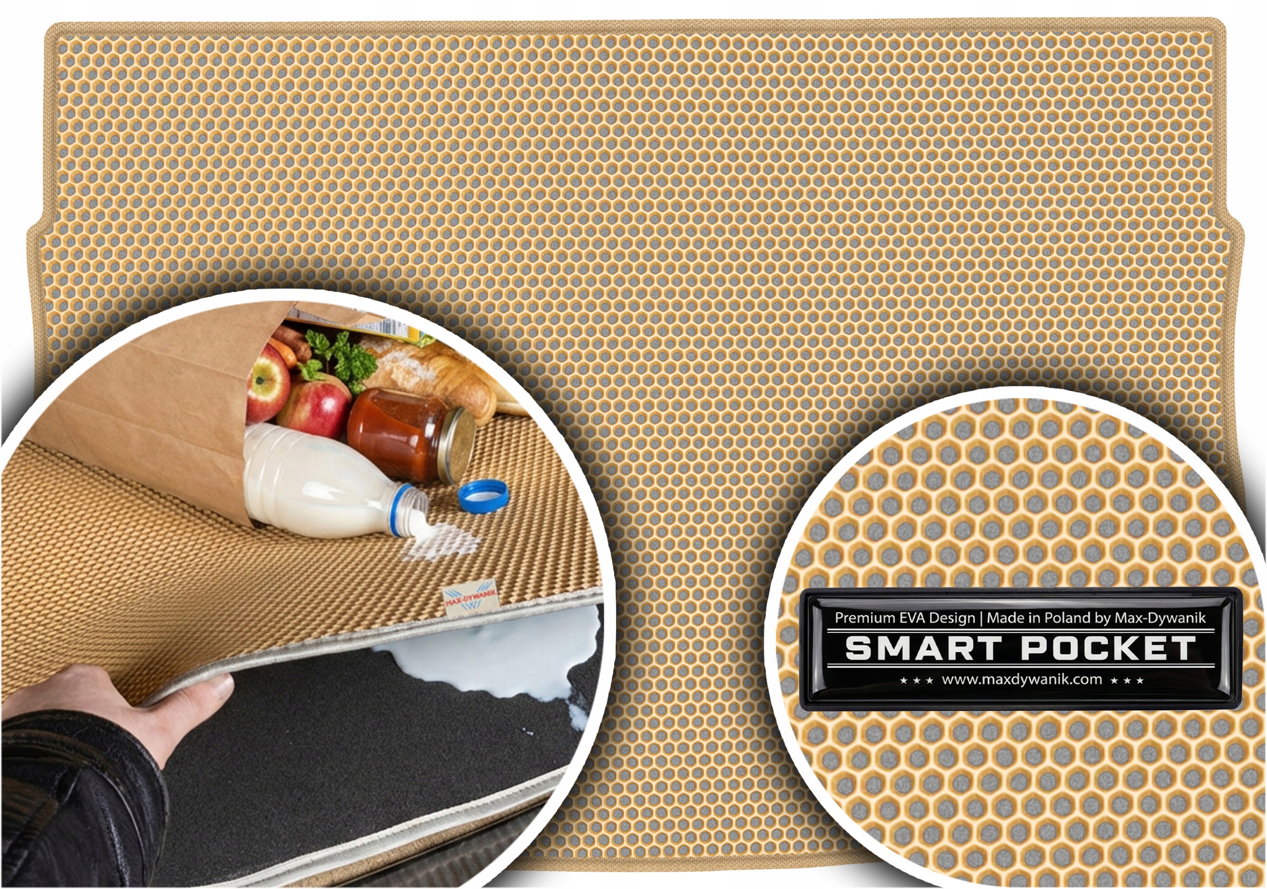 Volkswagen Golf VII Hb 2012-2020 Vložka batožinového priestoru Eva Smart Pocket Béžová
