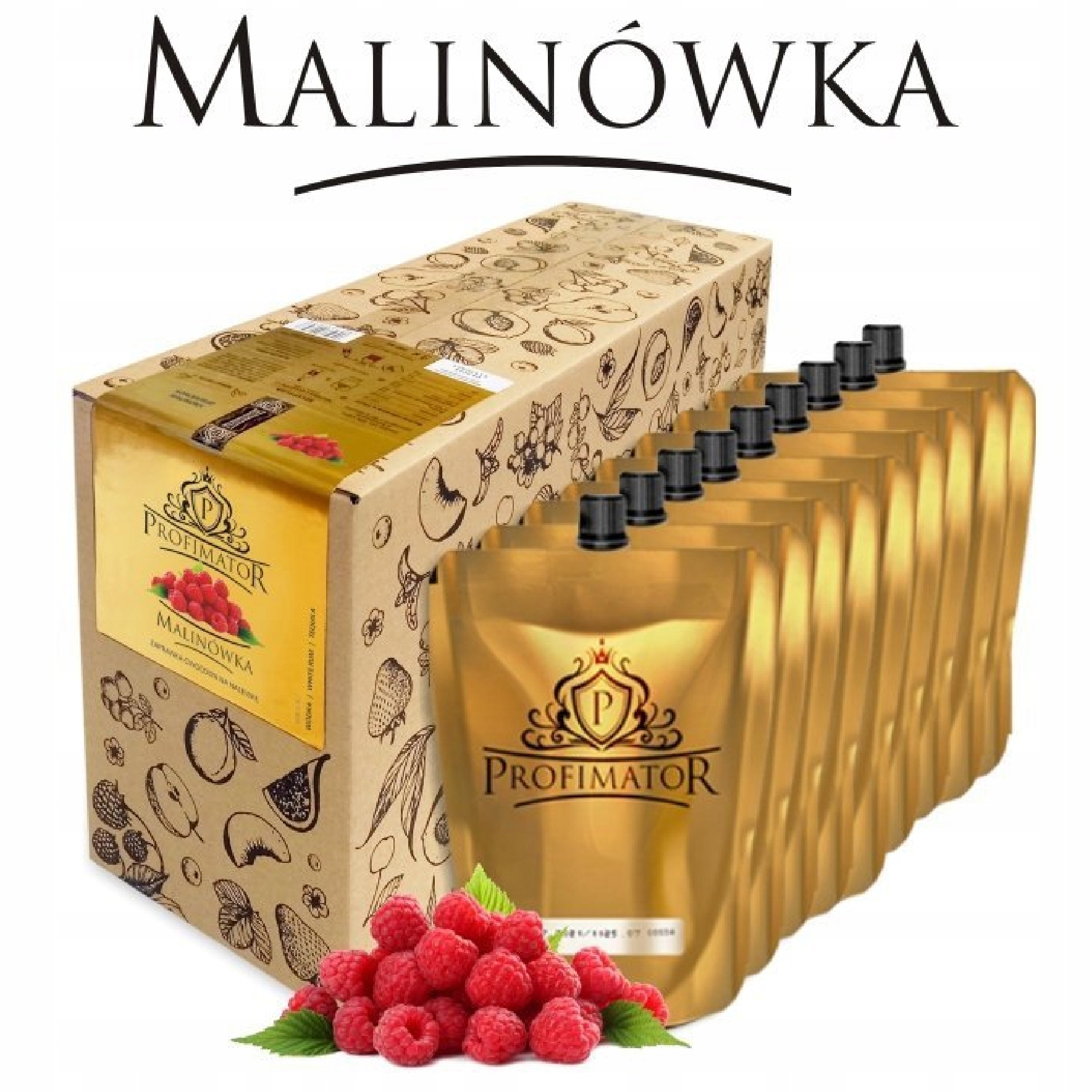 ZAPRAWKA NALEWKA MALINOWA 9x300 ml (2,7 litra*)