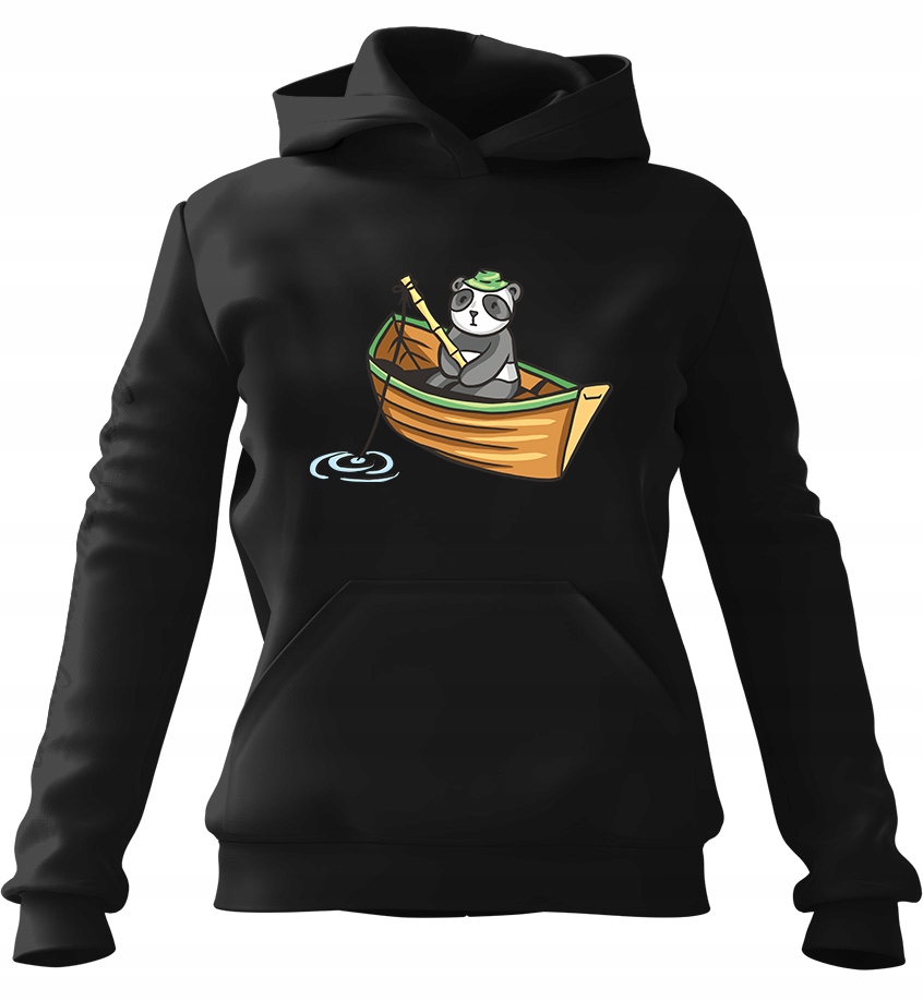 Dámská s kapucí Mikina Panda Rybář S