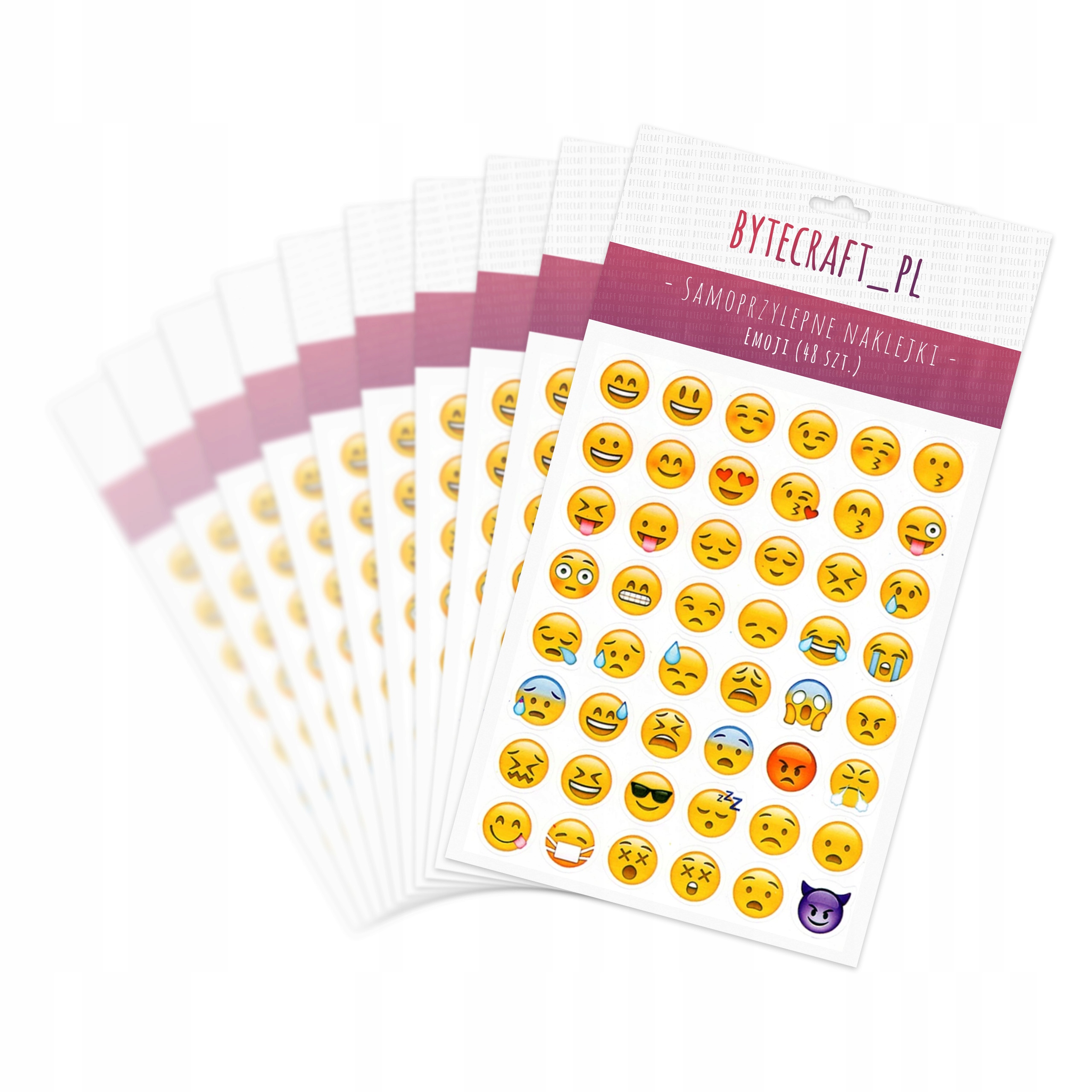 

Naklejki Emoji Diy emotki emotikony Duży Zestaw