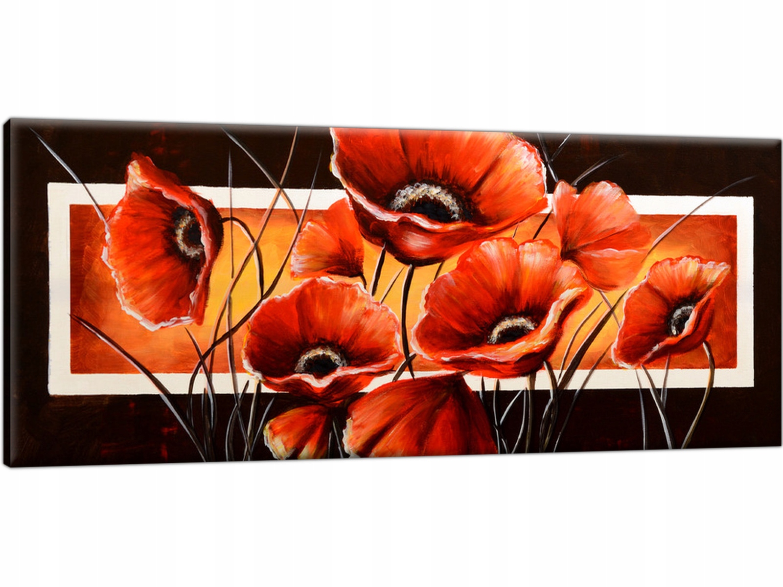 

Obraz na płótnie Tryptyk Kwiaty 100x40 do salonu