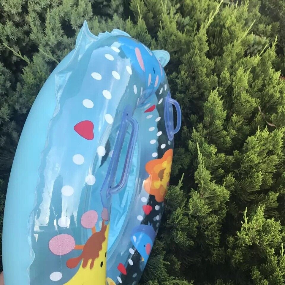 KÓŁKO FOTELIK DO PLYWANIA DLA NIEMOWLAT NIEBIESKI Marka bez marki