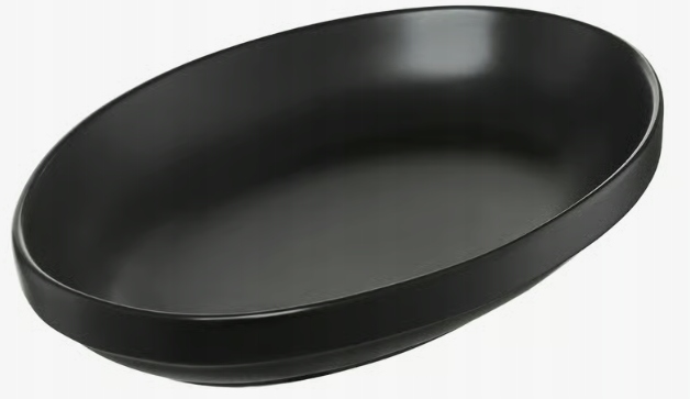 Półmisek Salsa Owal 14 x 9,5 cm czarny AMBITION
