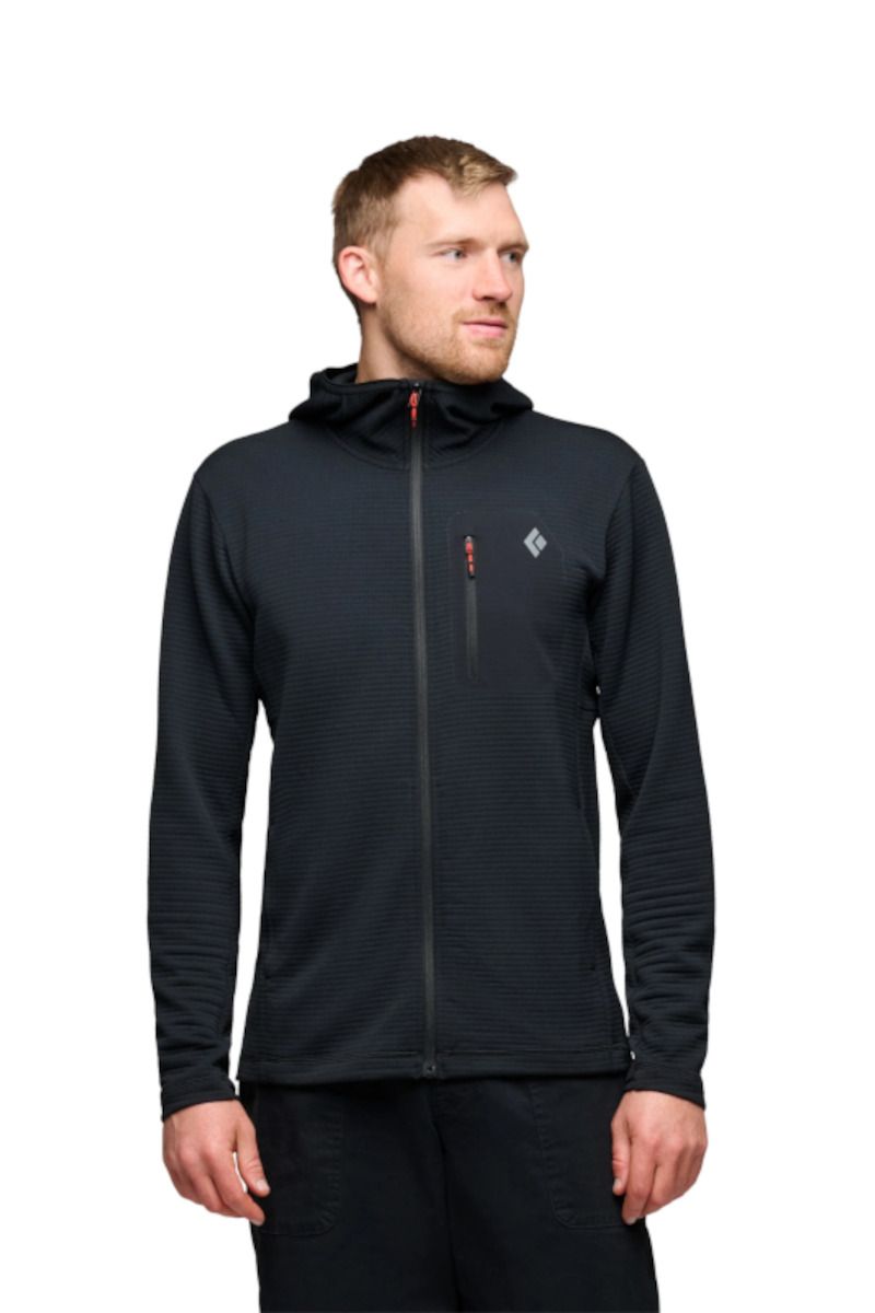 Bluza trekkingowa męska Black Diamond Diverge Fz Hoody Black L