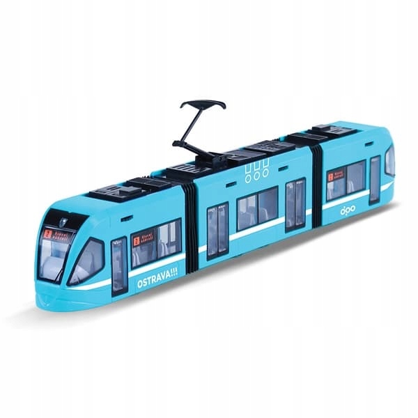 Nowoczesny tramwaj DPO Ostrawa niebieski 47 cm