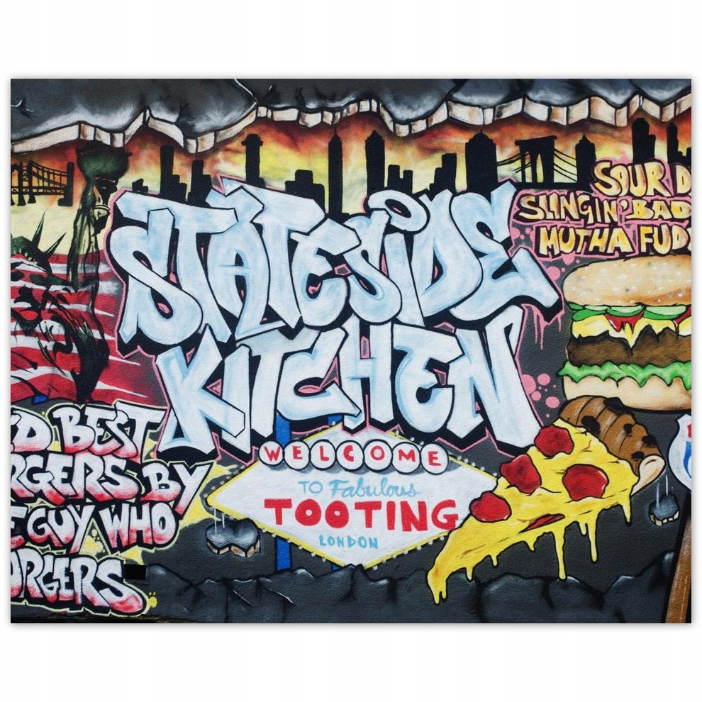 

Plakat 50x40 Grafiti Usa Hamburger
