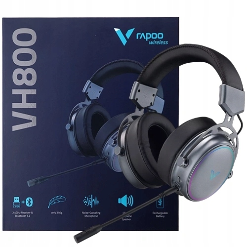 Bezdrátová Sluchátka Do Uší S Mikrofonem Pro Hráče Rapoo VH800