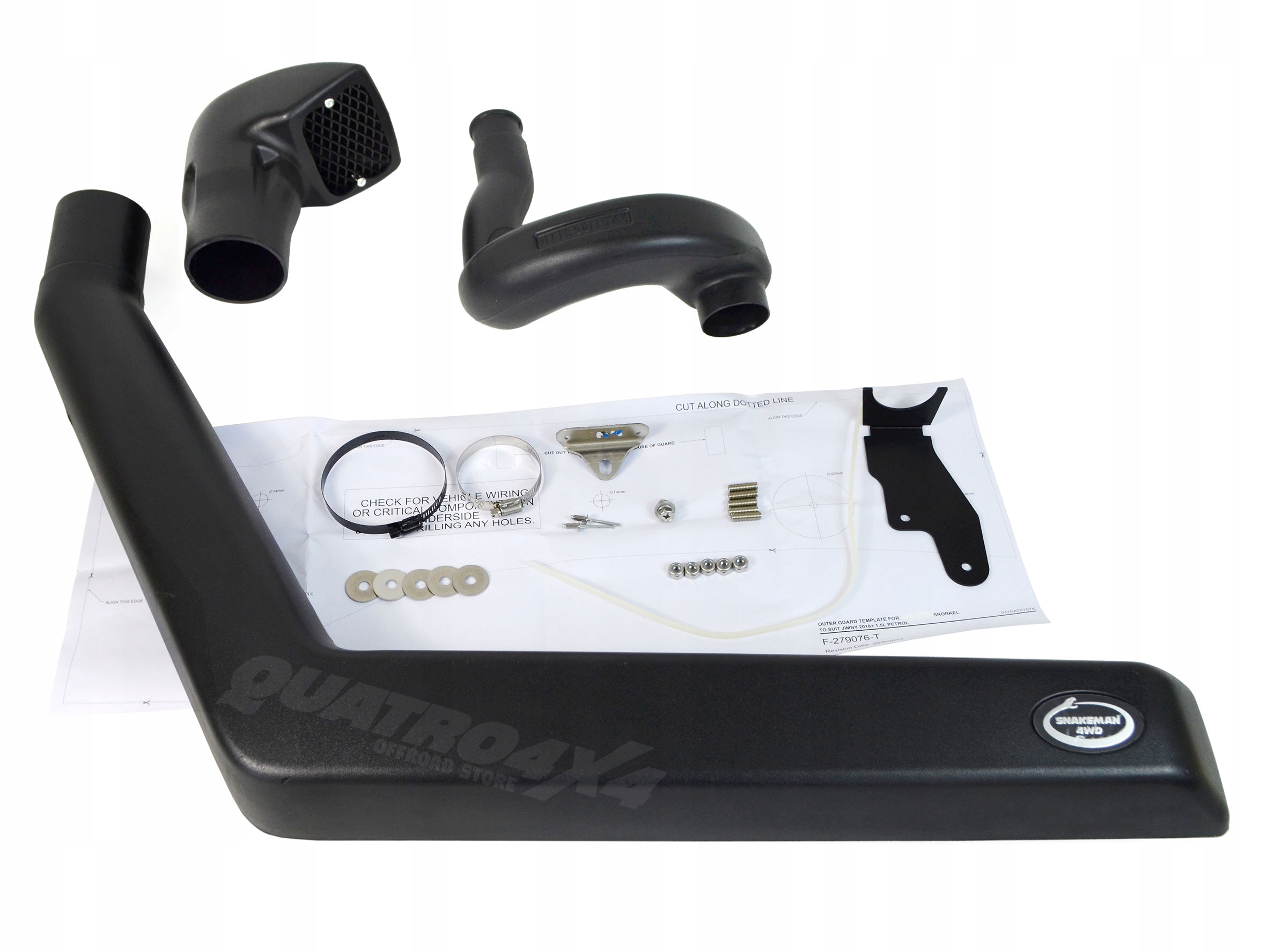 Suzuki Jimny (2018+) pravá strana Snorkel Lldpe Vstup Vzduchu Snakeman