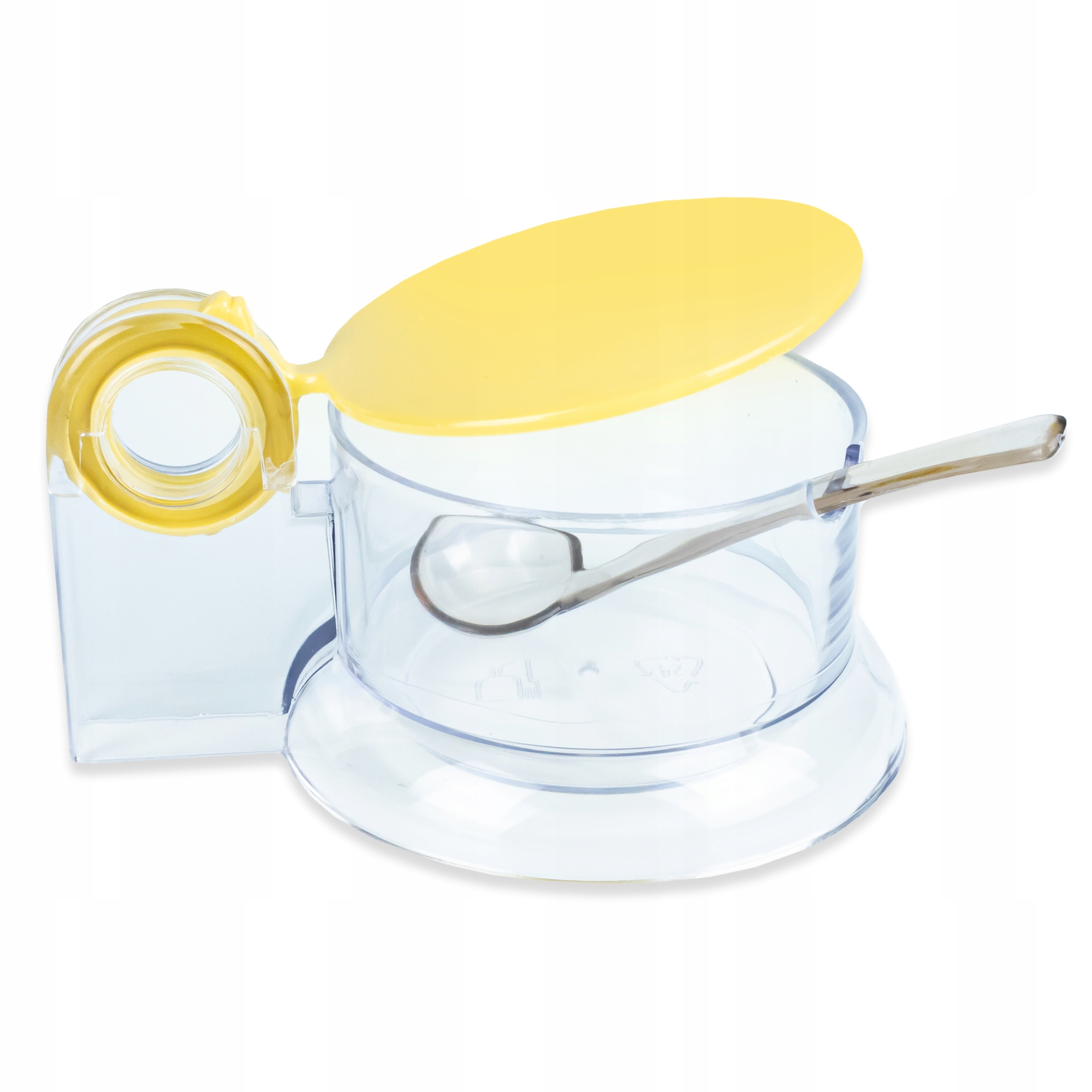 CUKIERNICA PLASTIKOWA Z ŁYŻECZKĄ NA CUKIER