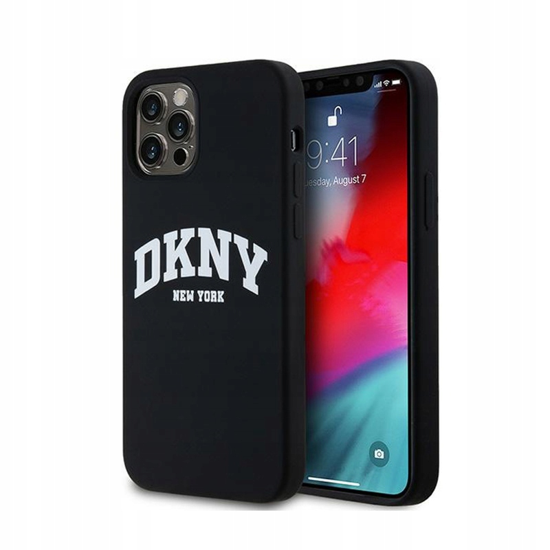 Dkny tekuté silikonové bílé tištěné logo MagSafe Pouzdro na iPhone 12 iPhone 1
