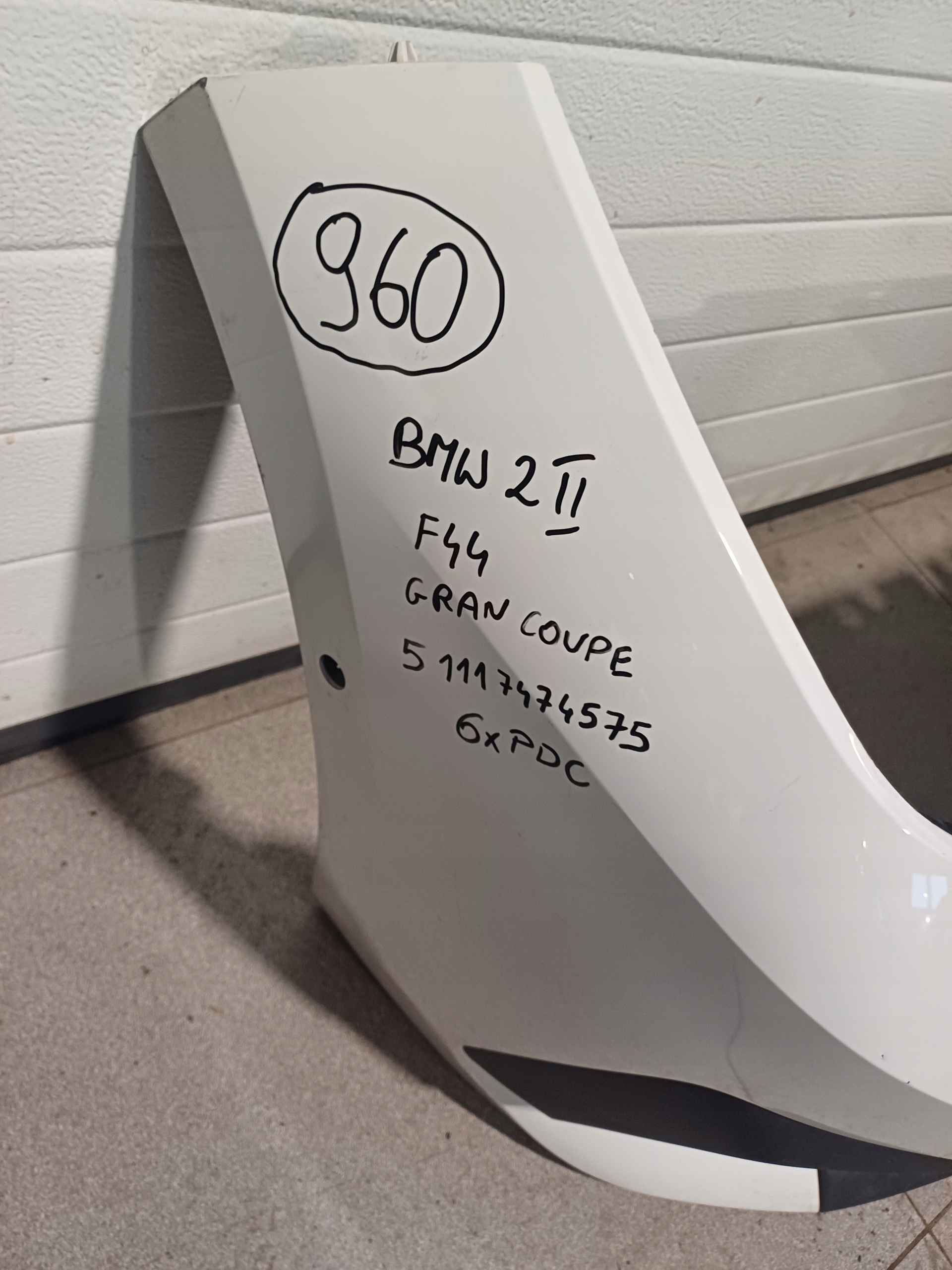 bumper front front BMW 2 II F44 GRAN COUPE 6 X PDC 51117474575