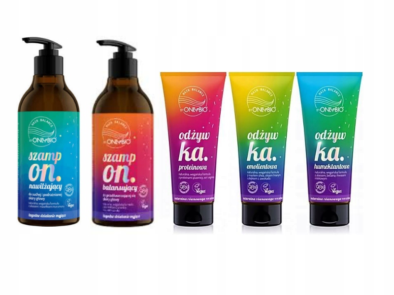 Zestaw OnlyBio szampon x 2 odżywka x3