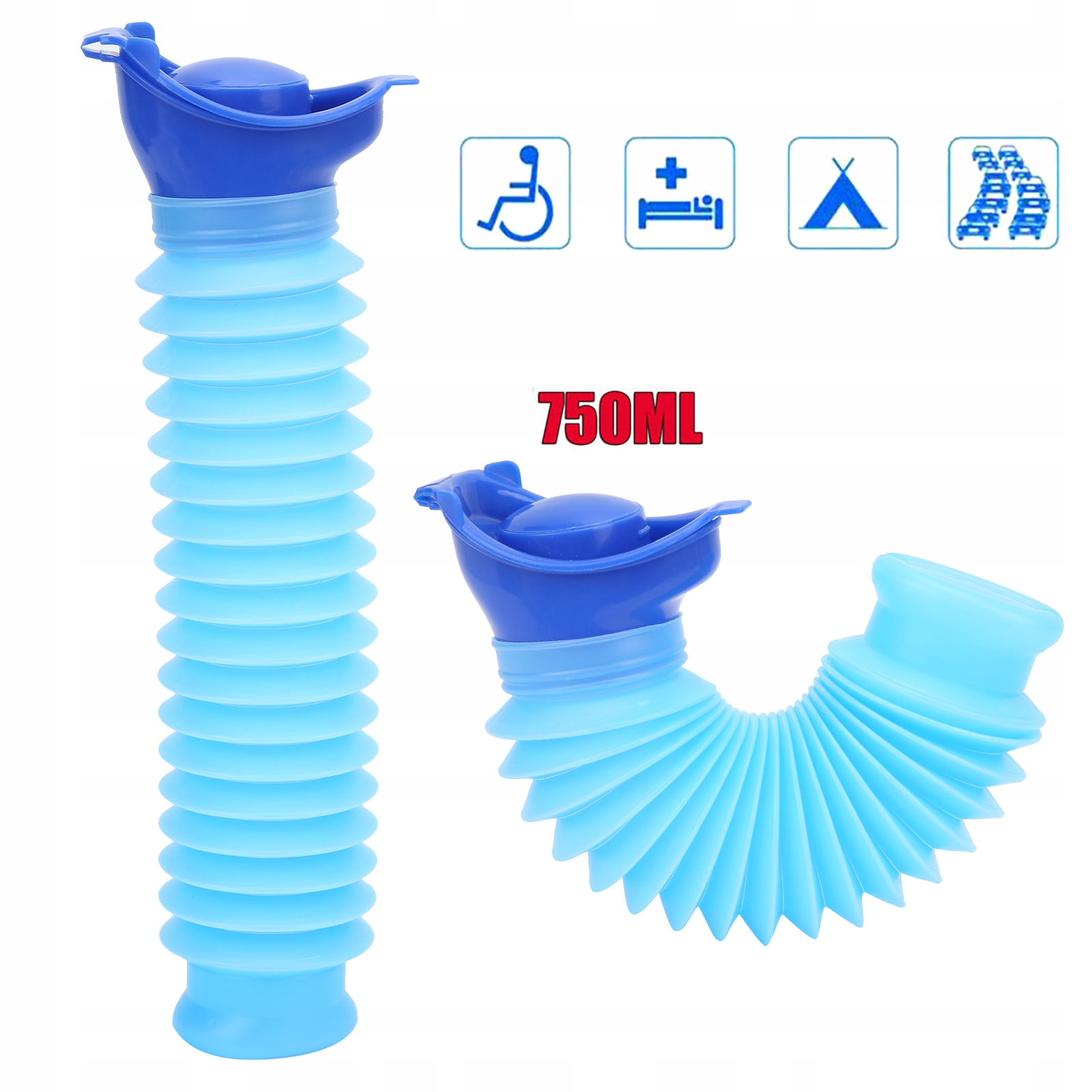 TOALETA PRZENOŚNA TURYSTYCZNA WIADRO WC 750ML Model 2718210100011