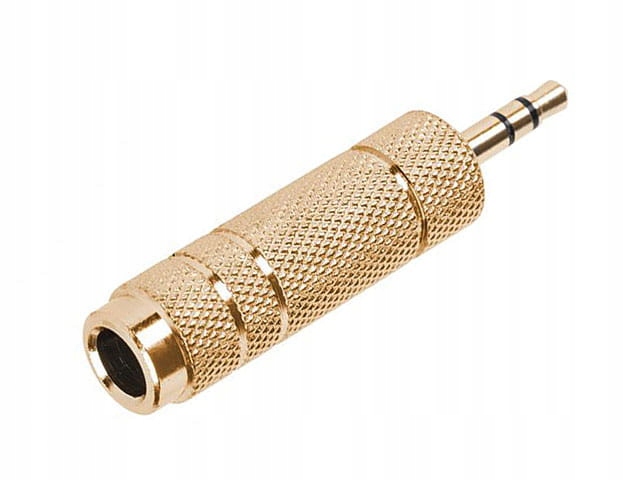 Przejściówka Jack 3,5 Stereo Wtyk Jack 6,3 Stereo