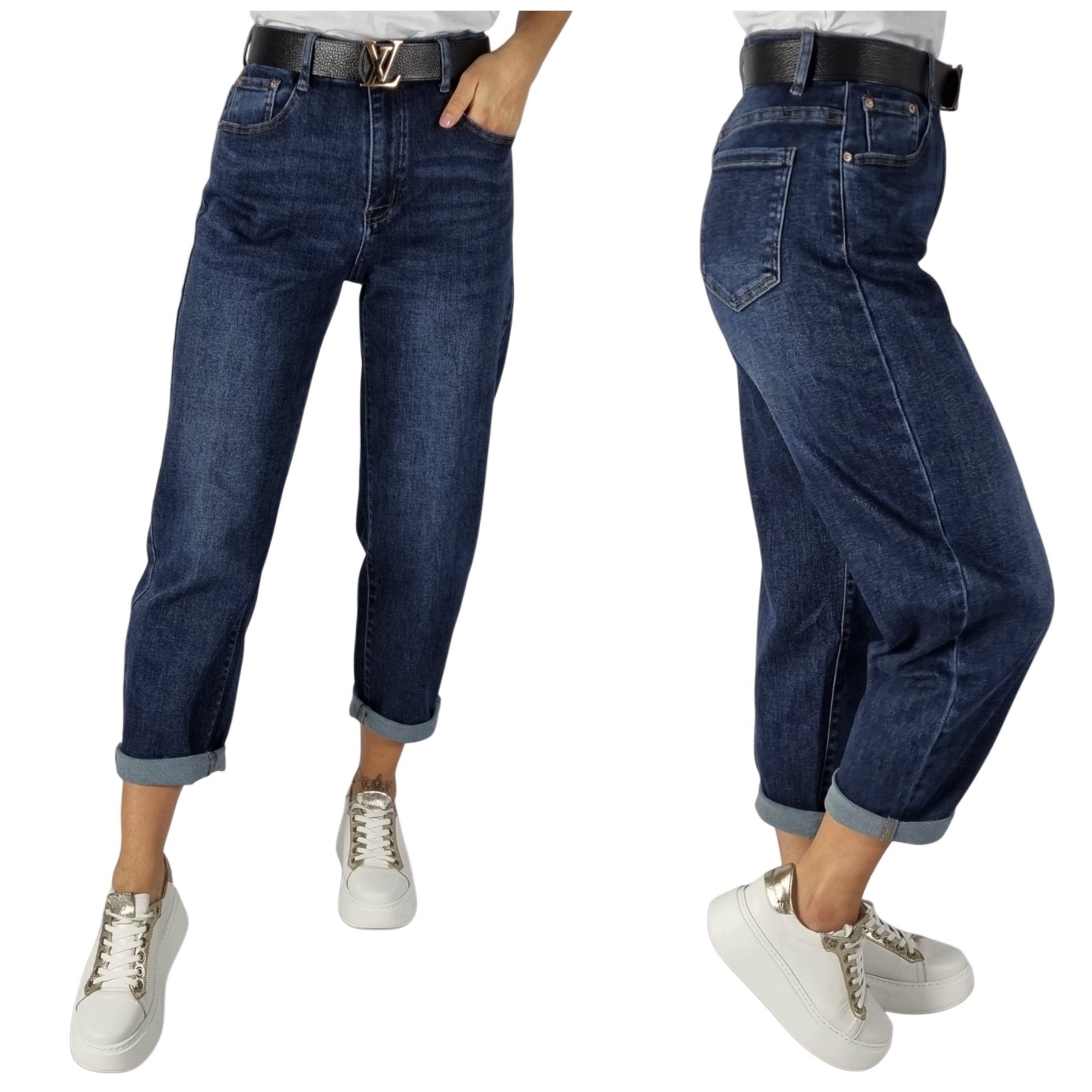 Spodnie Jeansowe Balloon Mom Fit Verden Jeans Rozmiar XL/42