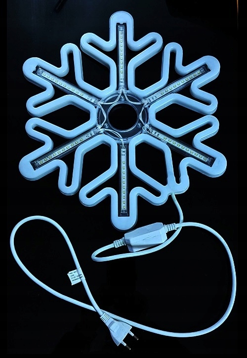 OZDOBA ŚWIĄTECZNA MULTIKOLOR LED W OKNO ŚNIEŻYNKA Liczba lampek 51 - 100