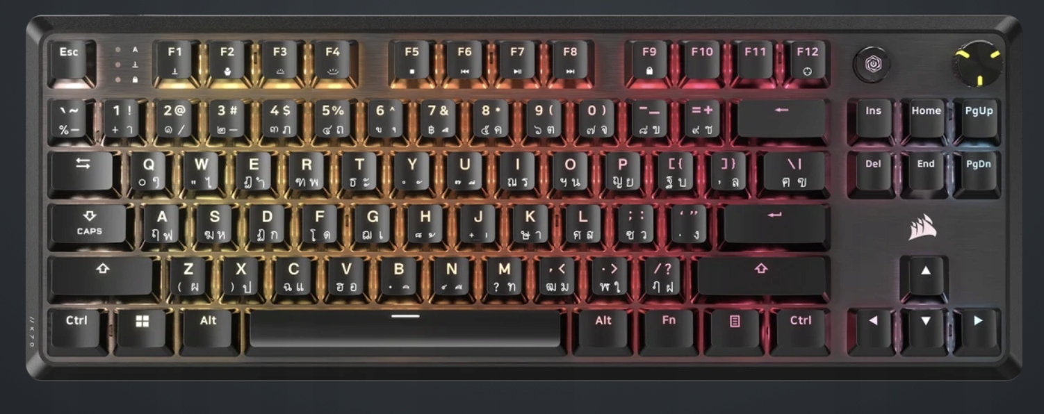 Mechaniczna Klawiatura Przewodowa Corsair K70 Core Tkl Przeł. MLX Red V2
