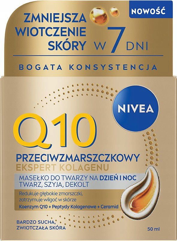 Nivea Q10 Protivráskový Expert Na Kolagen Máslo Na Obličej Krku Dekol